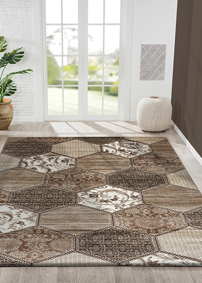 CARPET GENIOUS 160X230_0G038A_L BROWN L BROWN